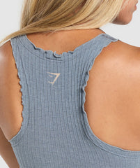 Luxe Seamless Tank Metal Blue Marl