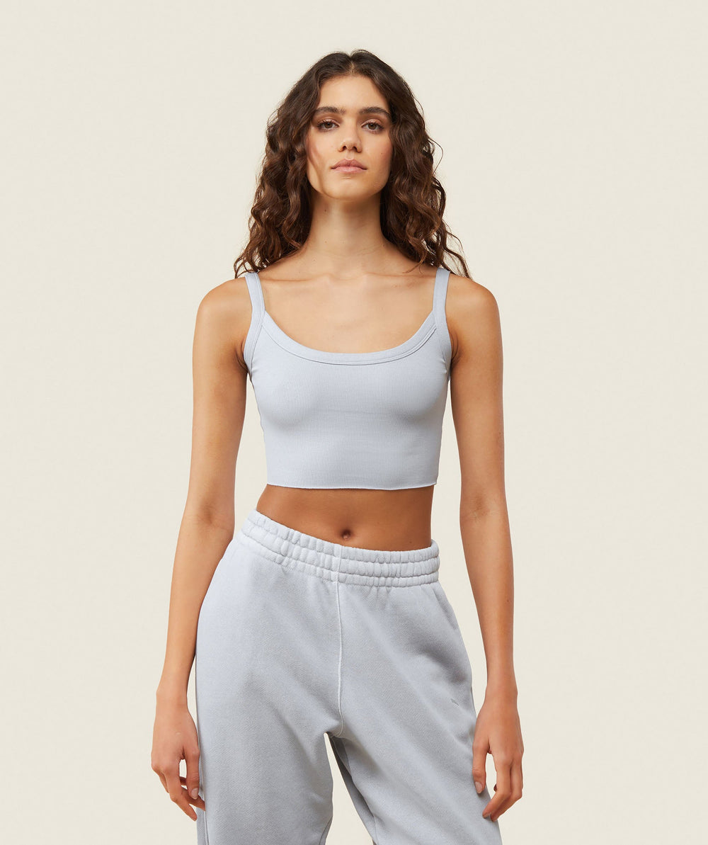 everywear Ribbed Tank Ice Grey