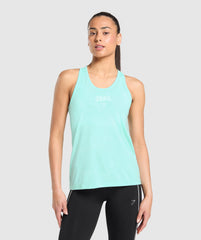 Run Club Graphic Tank Pop Turquoise