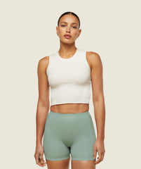 everywear Ribbed Body Tank Soft White