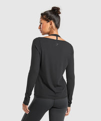 Elevate Long Sleeve Top Black
