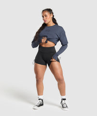 Premium Legacy Washed 2-in-1 Long Sleeve Heavy Blue