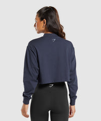 Outline Oversized Top Heavy Blue