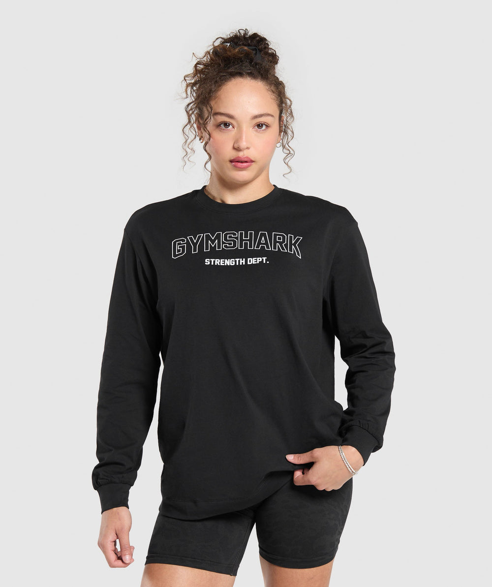 Strength Department Long Sleeve Skater Black