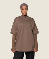 GS x Leana Deeb Oversized T-shirt Soul Brown