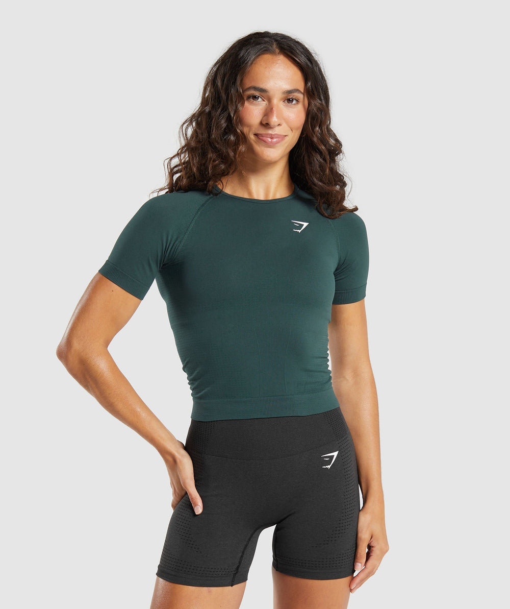 Vital Tight T-Shirt Woodland Green Marl