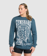 Strength In Numbers Long Sleeve Top Cargo Blue