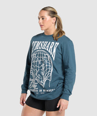Strength In Numbers Long Sleeve Top Cargo Blue