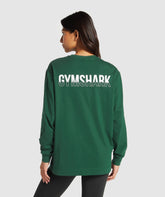 Fraction Long Sleeve T-Shirt Conditioning Green