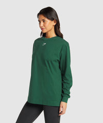 Fraction Long Sleeve T-Shirt Conditioning Green