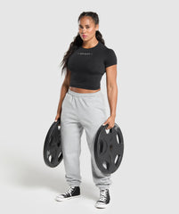Off Duty Seamless Baby Tee Black