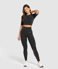 Everyday Seamless Crop Top Black