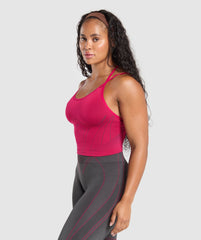 Apex Contrast Tank With Shelf Build Pink/Asphalt Grey