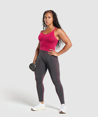 Apex Contrast Tank With Shelf Build Pink/Asphalt Grey
