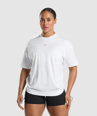 Graphic Reaper Oversized Tee White