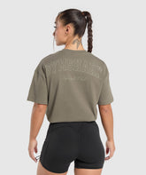 Campus Classics Graphic T-Shirt Camo Brown
