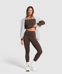 Everyday Long Sleeve Midi Top Archive Brown
