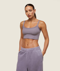 everywear Ribbed Tank Fog Purple