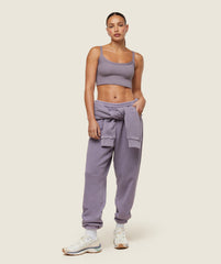 everywear Ribbed Tank Fog Purple