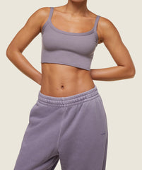 everywear Ribbed Tank Fog Purple