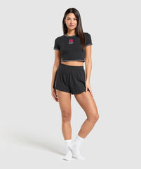 Your Plate or Mine Baby Tee Black
