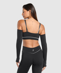 Icon Long Sleeve Top Black/Metal Grey