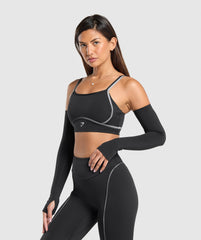 Icon Long Sleeve Top Black/Metal Grey