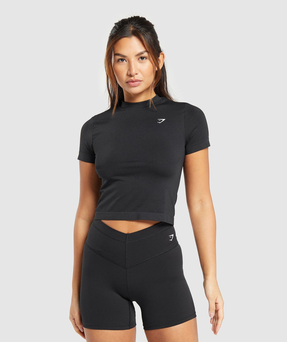 Everyday Seamless Tight Fit Tee Black