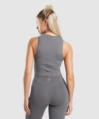 Rest Day Cotton Contour Tank Brushed Grey