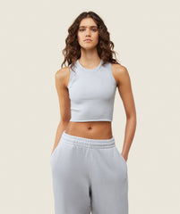 everywear Ribbed Body Tank Ice Grey