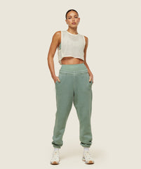 everywear Cropped Mesh Tank Soft White