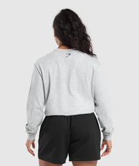 Strength Department Long Sleeve Skater Light Grey Core Marl