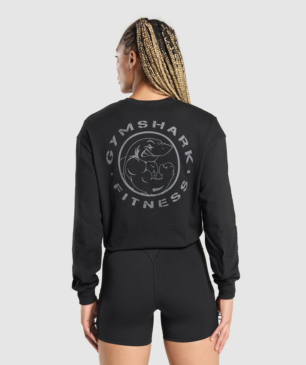 Legacy Oversized Long Sleeve Top Black