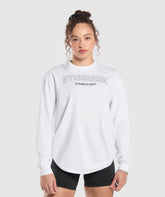 Strength Department Long Sleeve Skater White