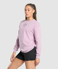 Legacy Oversized Long Sleeve Top Warm Lilac