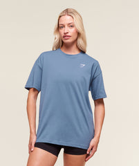 Training Oversized T-Shirt Worn Blue