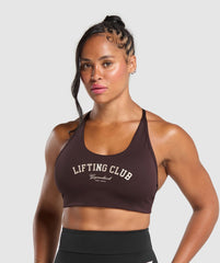 Lifting Club Retro Bra Heritage Brown