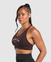 Lifting Club Retro Bra Heritage Brown