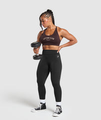 Lifting Club Retro Bra Heritage Brown