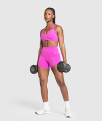 Reps T Back Sports Bra Vibrant Pink