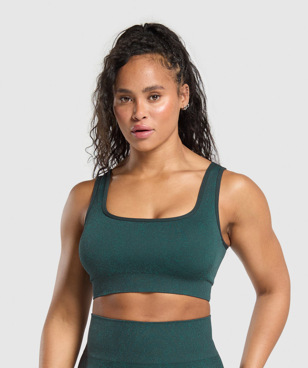 Adapt Fleck Sports Bra Darkest Teal/Functional Teal