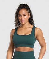 Adapt Fleck Sports Bra Darkest Teal/Functional Teal
