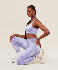 Diffuse Seamless Sports Bra Fresh Lilac/Cobalt Purple