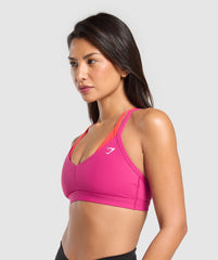 Double Up Sports Bra Winning Pink/Coral Red