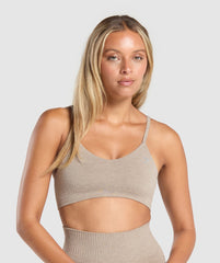 Luxe Seamless Bralette Pebble Brown Marl