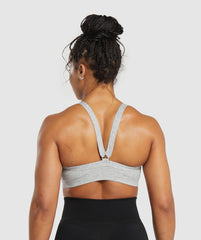 Cotton Lifting Sports Bra Light Grey Core Marl