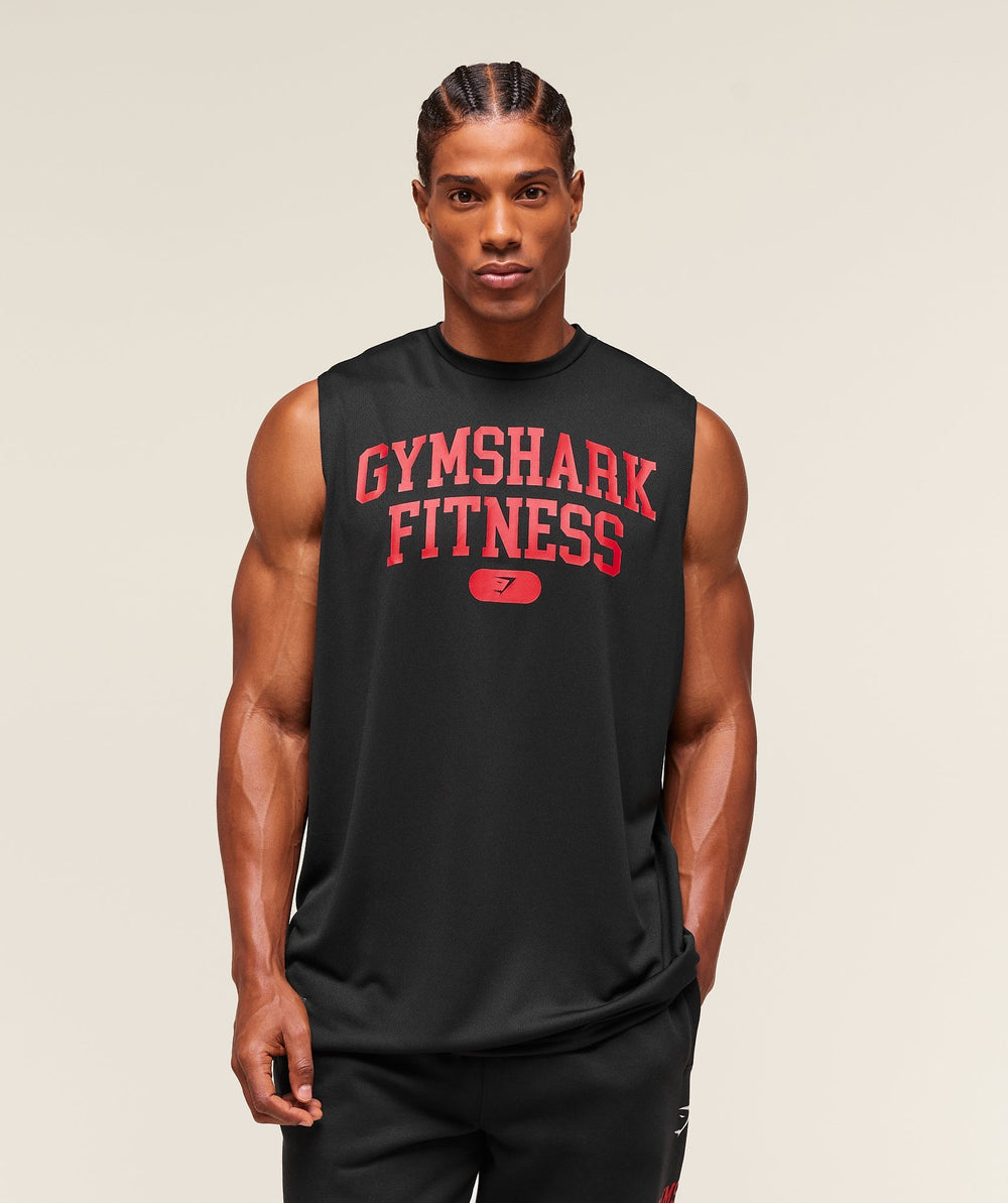 Varsity Tank Black