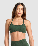 Adapt Camo Cross Back Sports Bra Trail Green/Classic Green