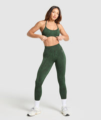 Adapt Camo Cross Back Sports Bra Trail Green/Classic Green