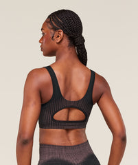 Diffuse Seamless Sports Bra Black/Calm Pink